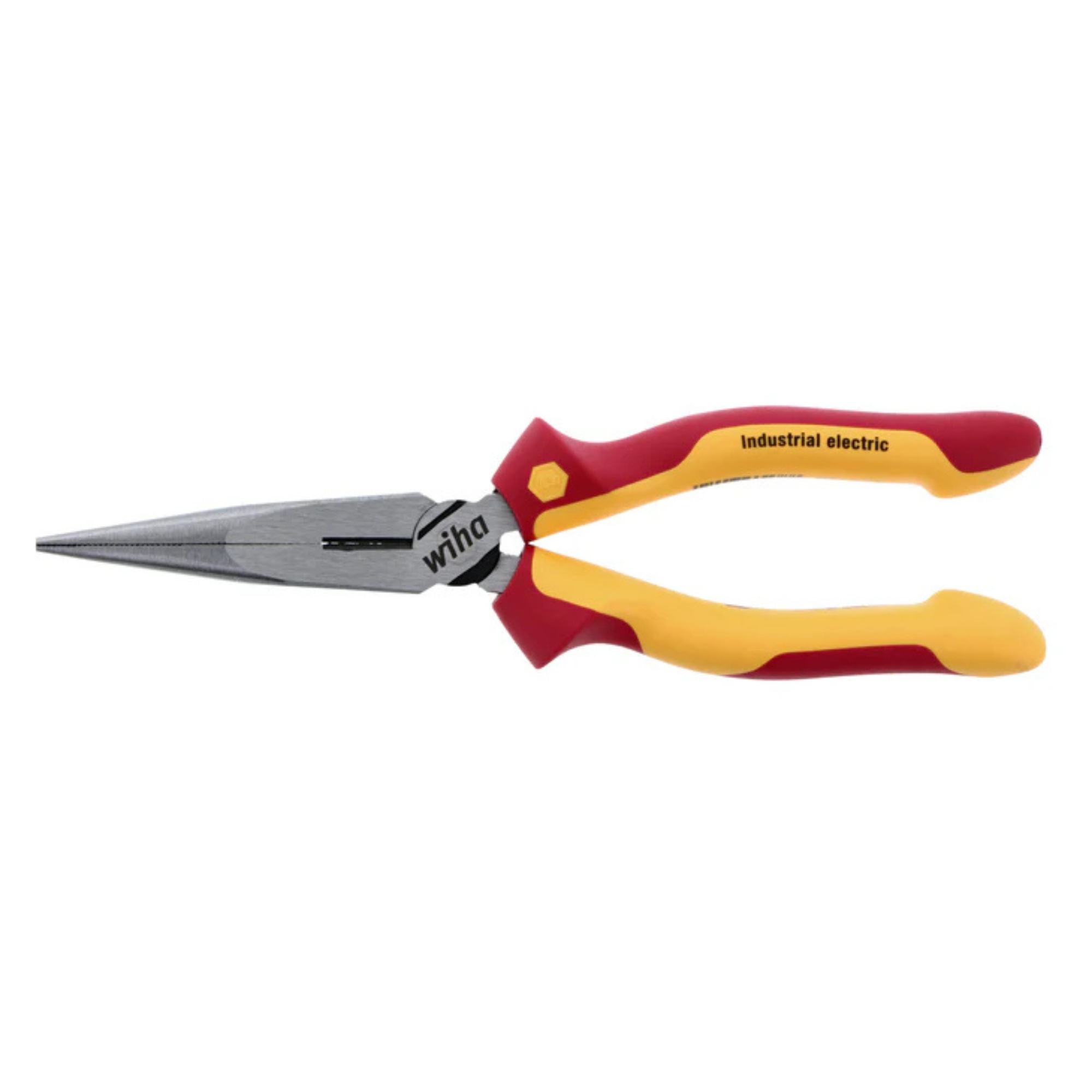 Wiha Insulated Industrial Long Nose Pliers w/ Cutters 8" from GME Supply